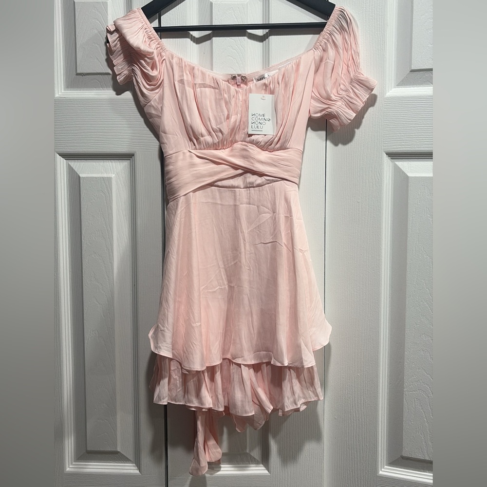 Chic Blush Mini Dress Size Small